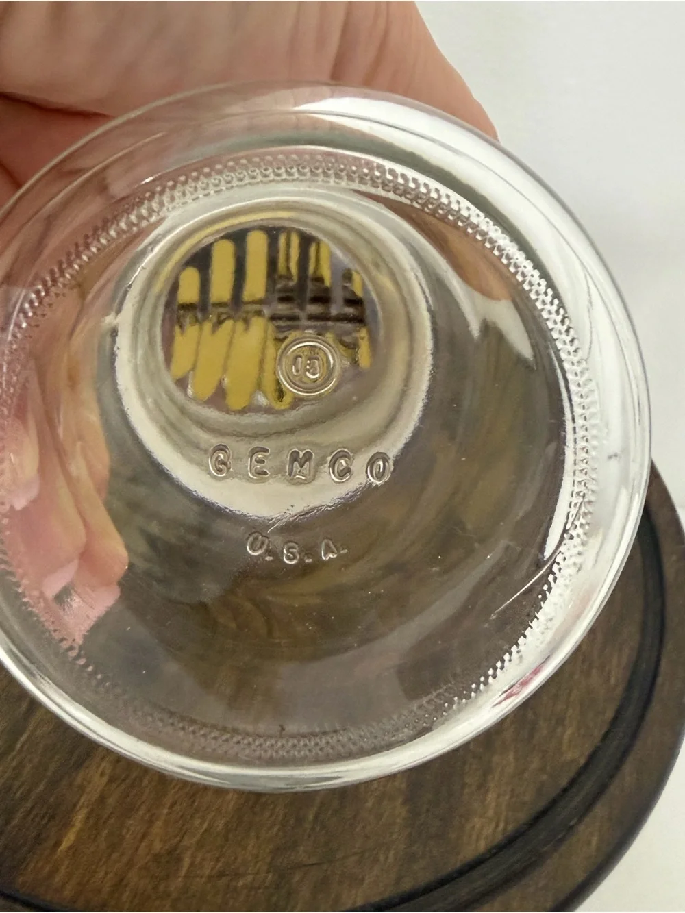 Vintage Gemco Manual Nut & Spice Grinder | Cream & Clear Glass